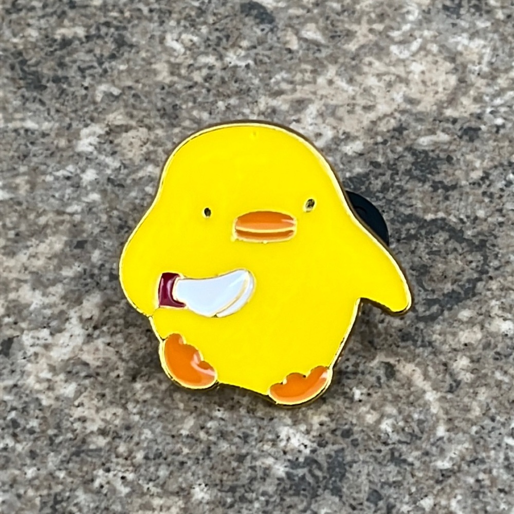 Baby Chicken with Knife brooch lapel pin backpack pin hat pin